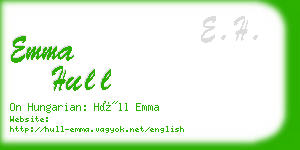 emma hull business card